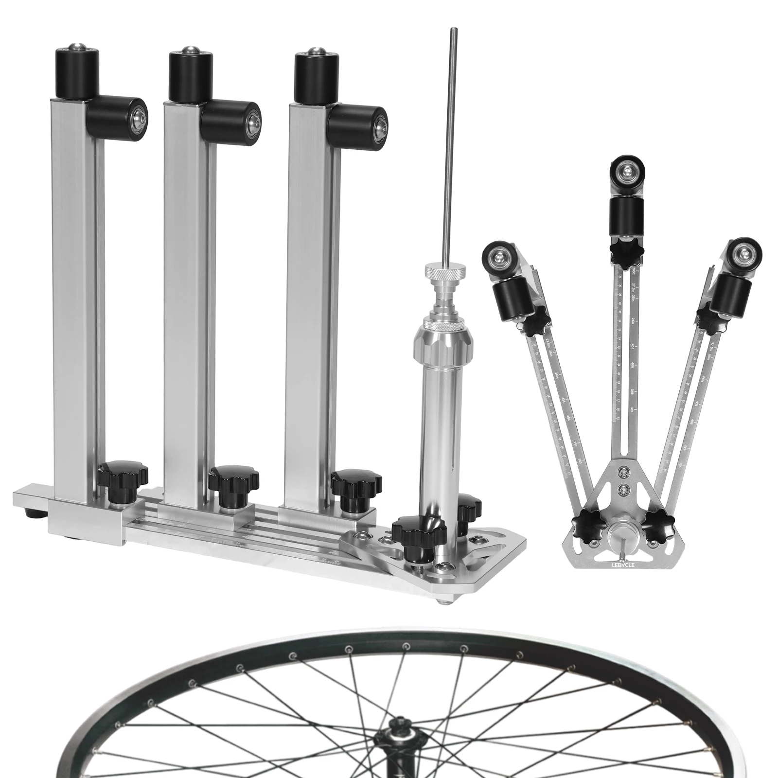 

Bike Wheel Set Braiding Table Quick Release Bike Wheel Building Lacing Stand for Efficient Wheel Repair and Spoke Braiding