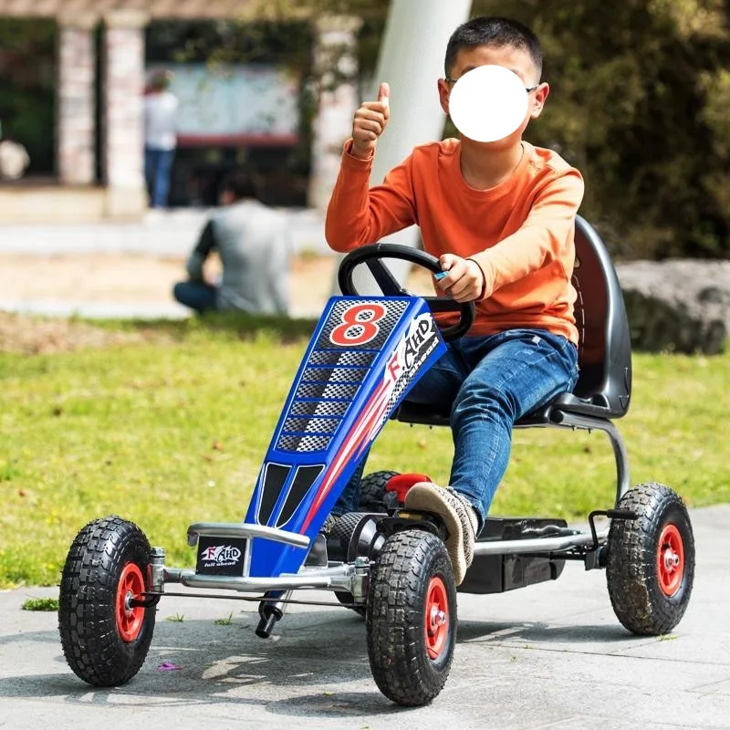 Children\'s go karts, four wheeled bicycles, and pedals are suitable for both male riding cars for kids  ride on toys