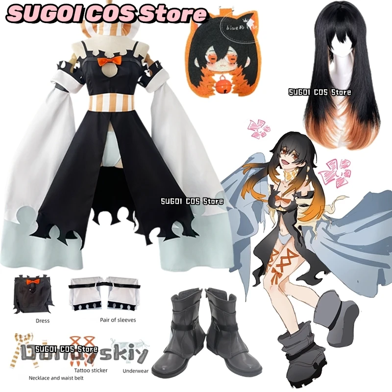 

SUGOI@Anime Gachiakuta Amo Empool Cosplay Costume Character Outfit Wigs Accessories Full Set Halloween Theme Party Dress Up