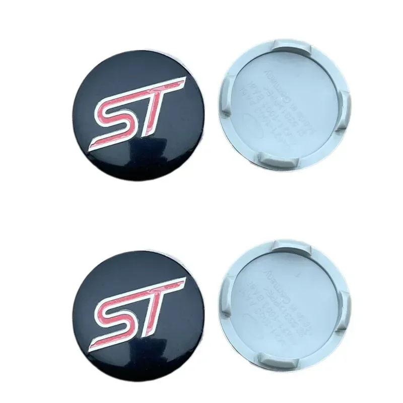 4Pcs 54mm ST Wheel Center Cover Hub Caps Car Emblem Badge For Ford Mondeo Mustang Focus Fiesta ST Logo Auto Accessories