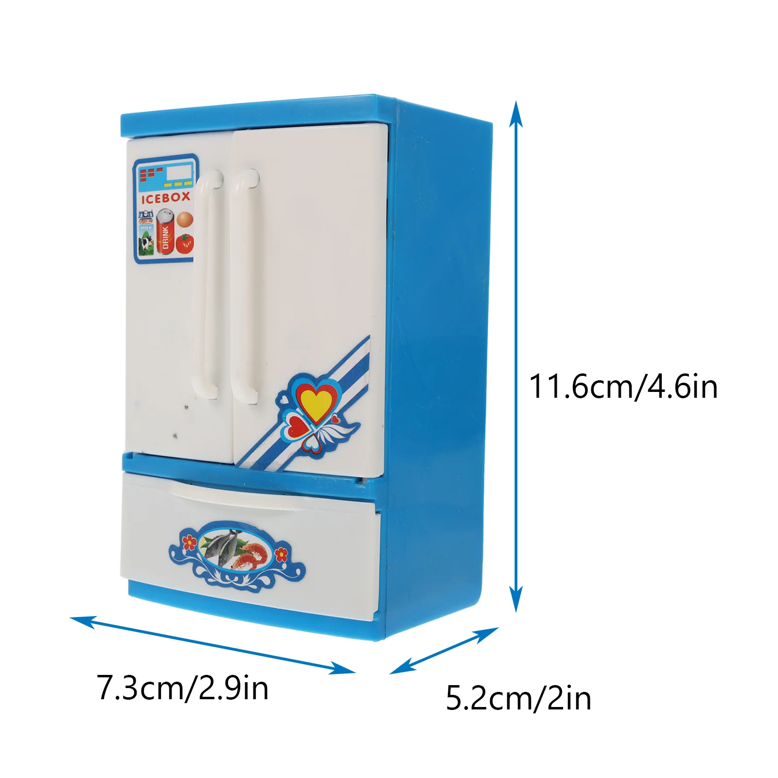 1pc minikoelkast voor kinderen creatieve simulatie koelkast speelgoed educatief kinderen spelen aanbod miniatuurmeubilair