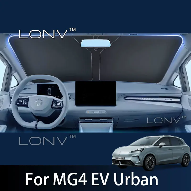 Für MG4 EV Urban 2026 2027 2028 Auto-Sonnenschutz Frontscheibenabdeckung Sonnenschutz Auto Anti-UV Wärmeisolierung Zubehör – Detail 2