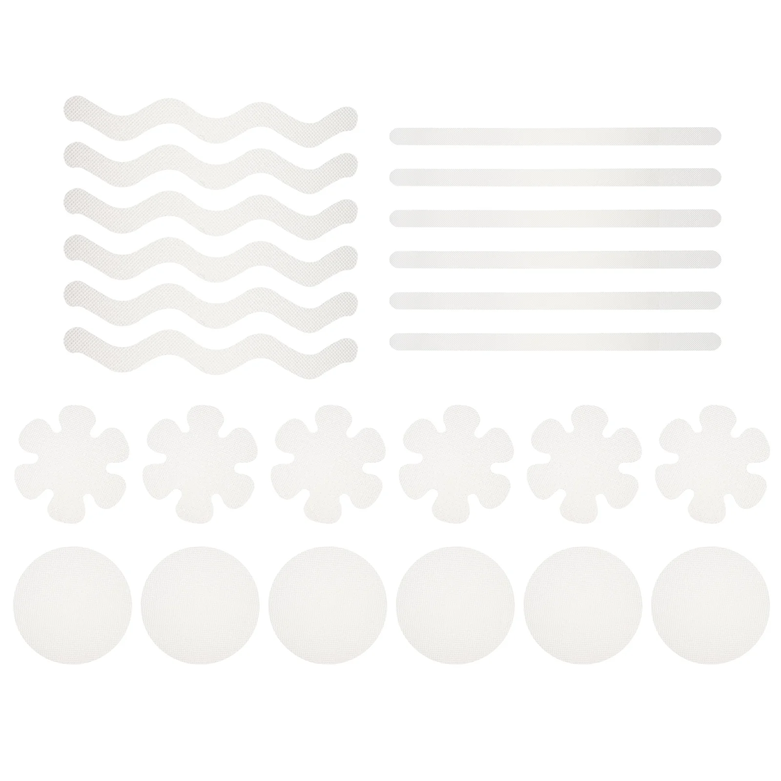 

24 Pcs Anti Slip Tape for Stairs Bathroom Shower Bathtub Pool Safety Skid Strips Non Slipping Stickers Transparent