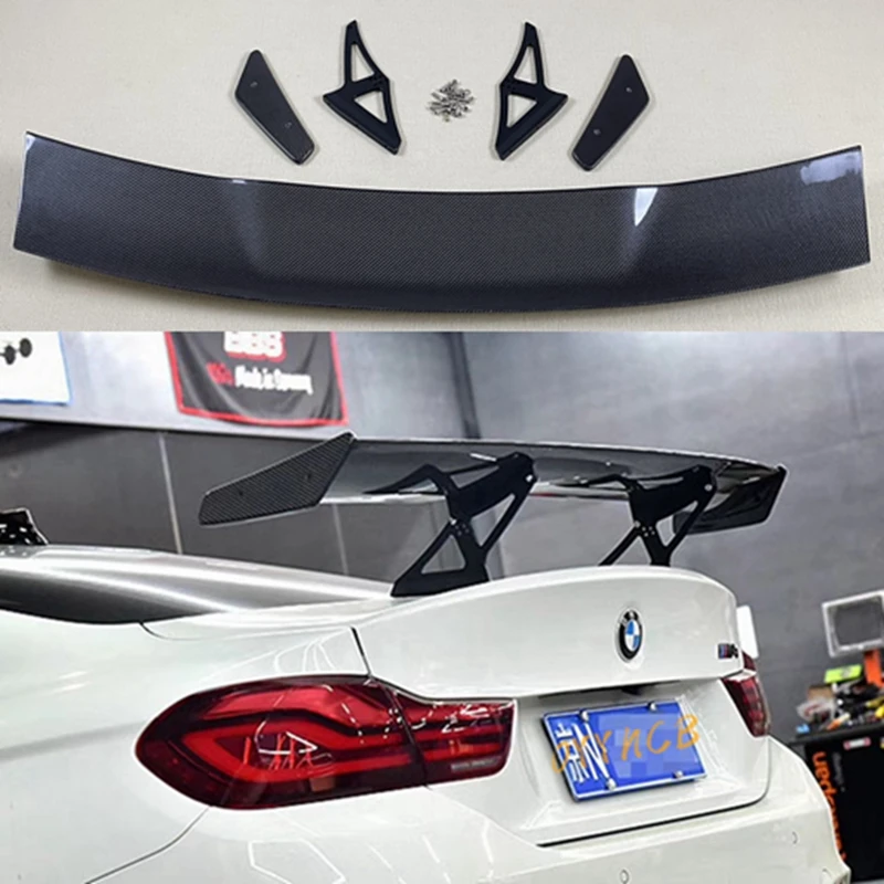 

FOR BMW F82 M4 GTS Style Carbon Fiber Rear Spoiler Trunk Wing 2014-2020 FRP Forged carbon