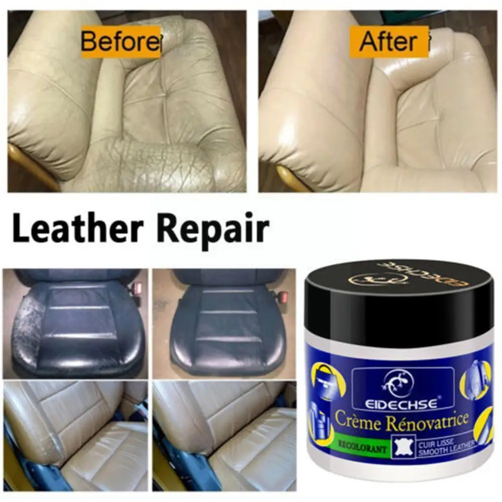 

1pcs Multifunctional Leather Refurbishing Cleaner Repair Cream For Car Sofa Color Paste Renew Cleaning Kit Decontamina L9i6