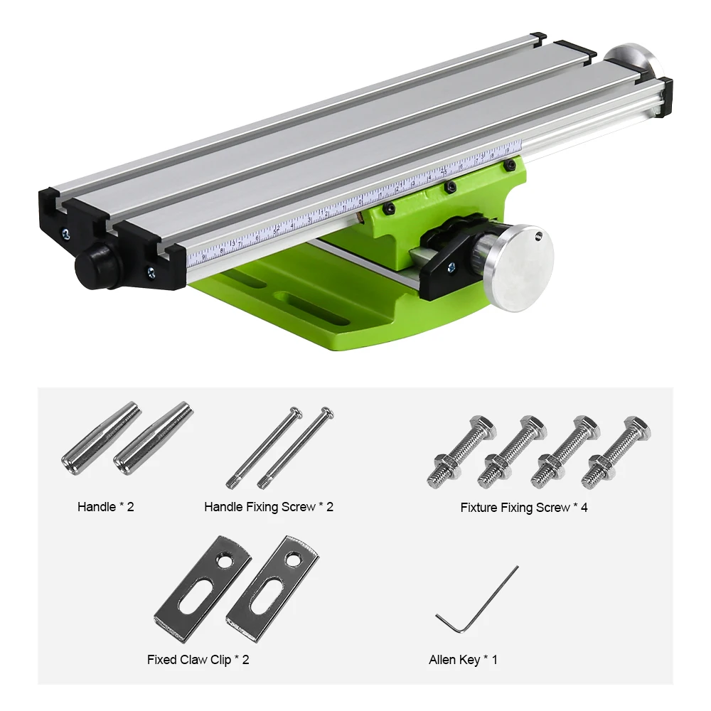 Imagem -03 - Allsome-mini Precision Milling Machine Worktable Multifunções Broca Torno Fixture Mesa de Trabalho Cruz Slide Tabela