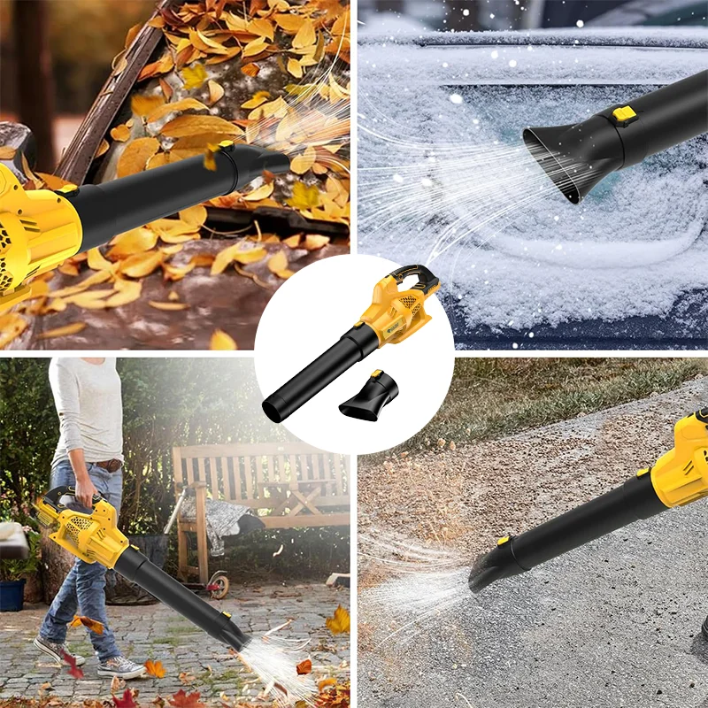 Cordless Power Powerful Leaf Blower Turbine Culvert Handheld Blower Patio Home Power Tool For Dewalt 20V Battery Pin