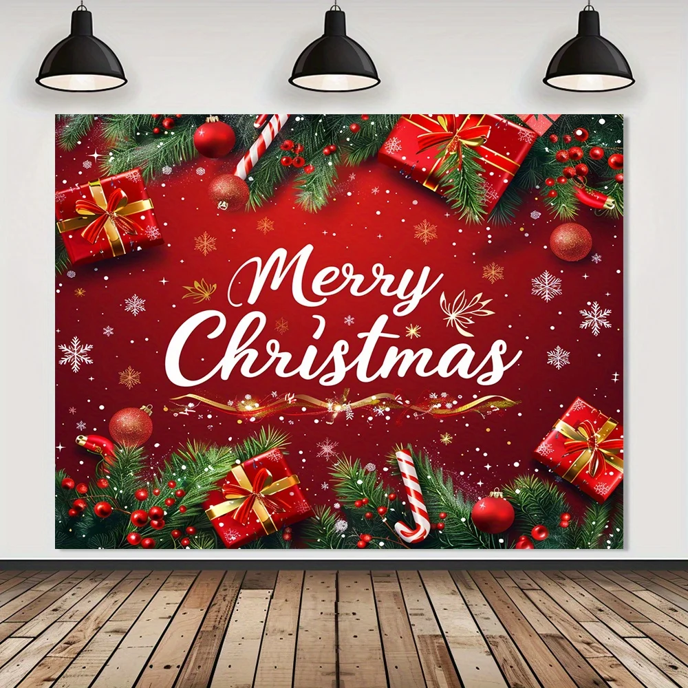 1pc, weihnachts hintergrund tuch, frohe weihnachts hintergrund, verwendet für outdoor dekoration, szenen dekoration, party dekoration