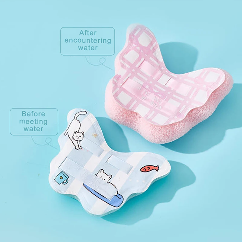 فراشة غسل الوجه نفخة إسفنجة لينة الوجه التقشير نفخة رغوة للتنظيف العميق مناسبة لإزالة ماكياج وغسل