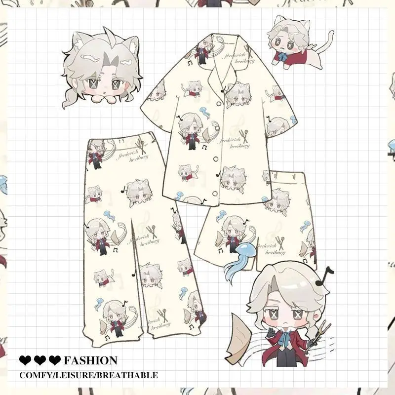 Пижама Cute Identity V «Большая одежда 2D. потому что летняя мультяшная домашняя одежда