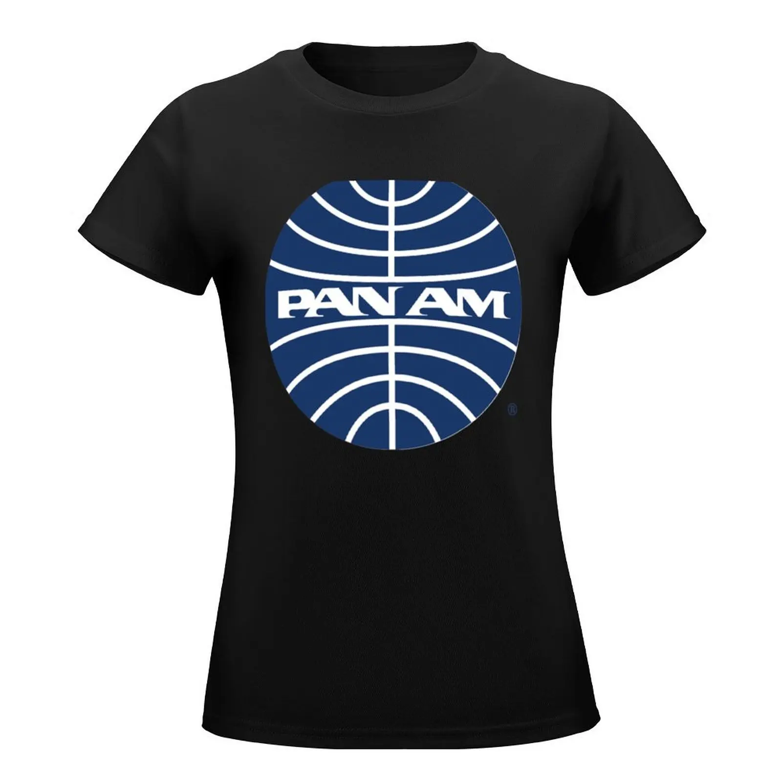 Pan Am Mid 1950s Globe Inverted T-Shirt lady clothes tees woman t shirt