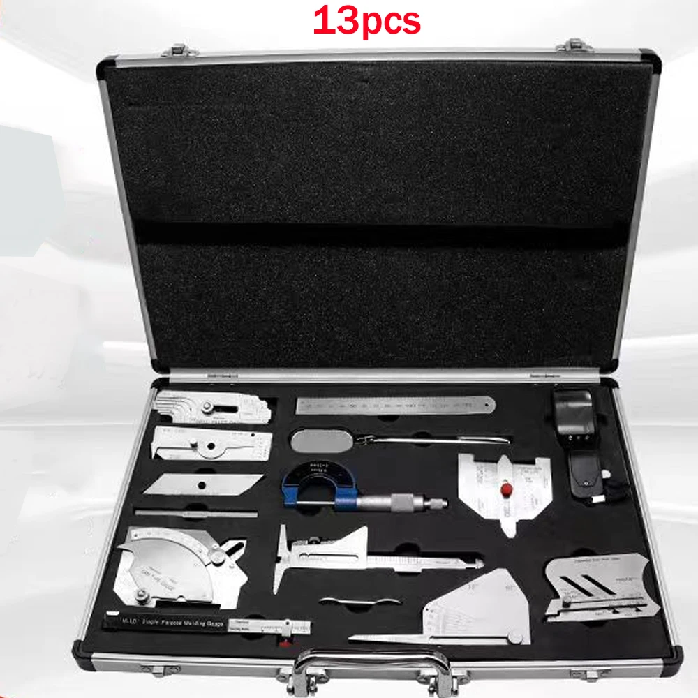 Imagem -05 - Soldagem Medida Medida Kits Inspeção Régua de Solda Combine Suit Gage 16 Pcs Aço Inoxidável