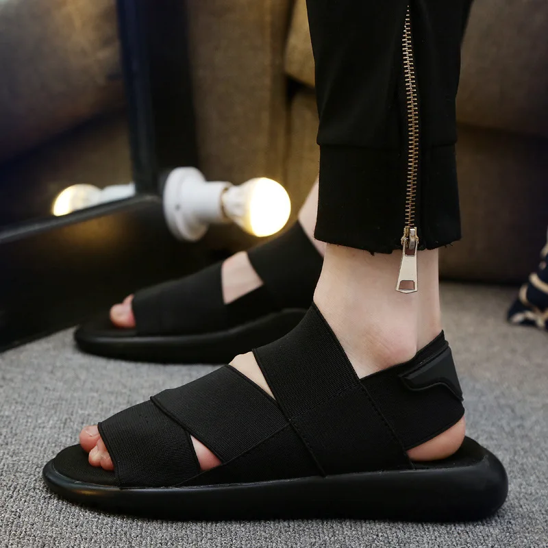 Stretch Fabric Sandals Outdoor Lightweight Beach Shoes Breathable Men Sandals Garden Shoes Summer Casual Couple 8 Big Size