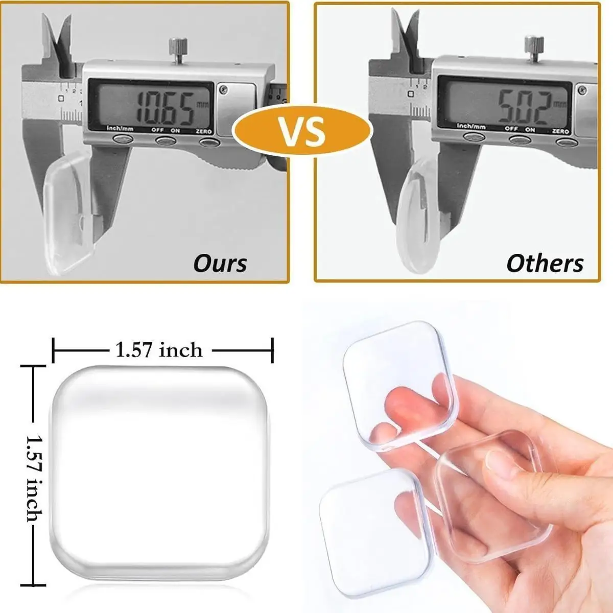 6Pcs 도어 스토퍼 벽 보호대 냉장고 가정용 도어