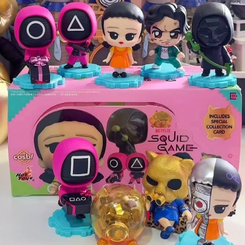 Hot Toys Squid Game Cosbi Mystery Box Mini figurki akcji Zabawki kolekcjonerskie dla dorosłych Prezenty dla dzieci Anime Seria Blind Box