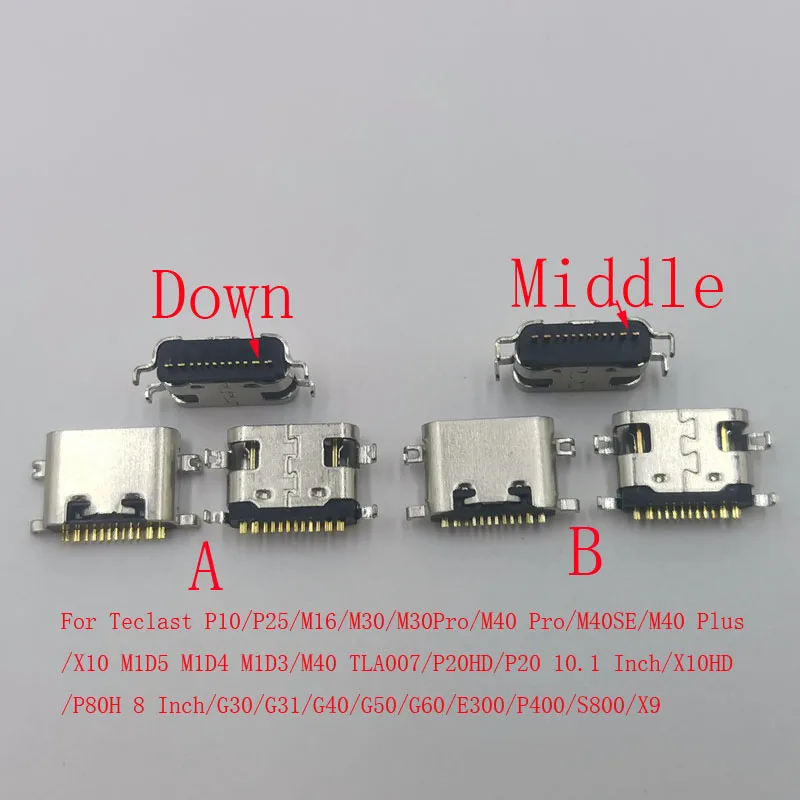 10-200Pcs USB Charging Charger Dock Connector Plug For Teclast P10 P25 M16 M30 X9 M40 Pro SE X10 HD P20 P80H G30 G31 G40 G50 G60