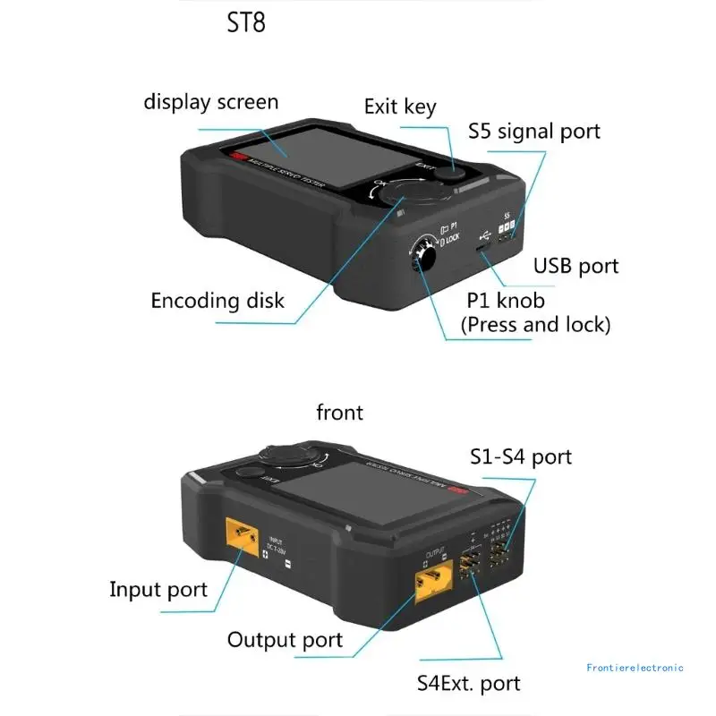 Precise Servos Tester with Testers ST8 8CH 100W 2A 7-28V PWM/PPM/SBUS Test DropShipping