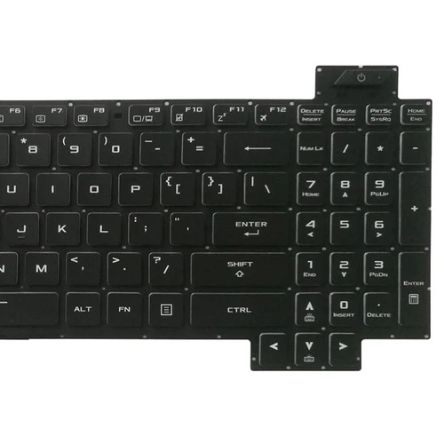 Imagen 2 del producto Tecla de repuesto para ASUS TUF Gaming FX504 FX504G FX504GE FX80 FX505 FX505D FX705 FX705DY FX705DT con mecanismo de tijera