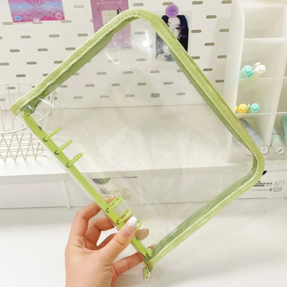 

Inner Page A5 Binder Photocard Holder PVC Transparent Photo Album Binder Photo Card Holder Loose Leaf Idol Card Collect Book