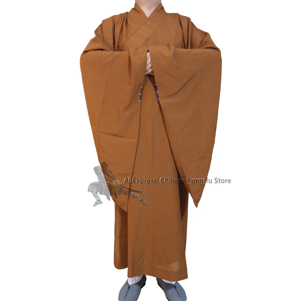 

Top Quality Buddhist Robe Shaolin Monk Dress Meditation Clothing Kung fu Suit Unisex