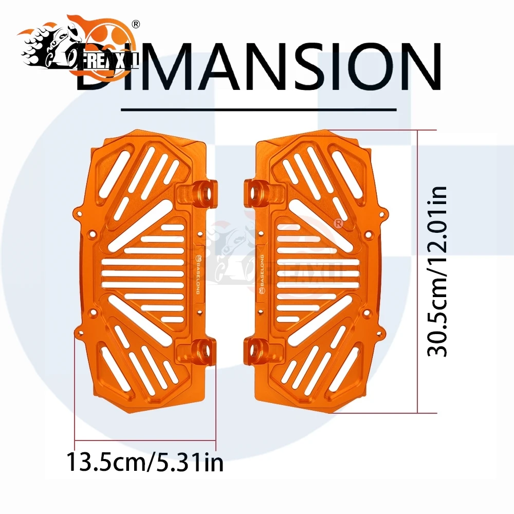 

For GASGAS GAS GAS EC250 EC300 EX250 MC EC EX 250 300 350F 450F Motorcycle Radiator Grille Guard Protector Cover 2023 2022 2021
