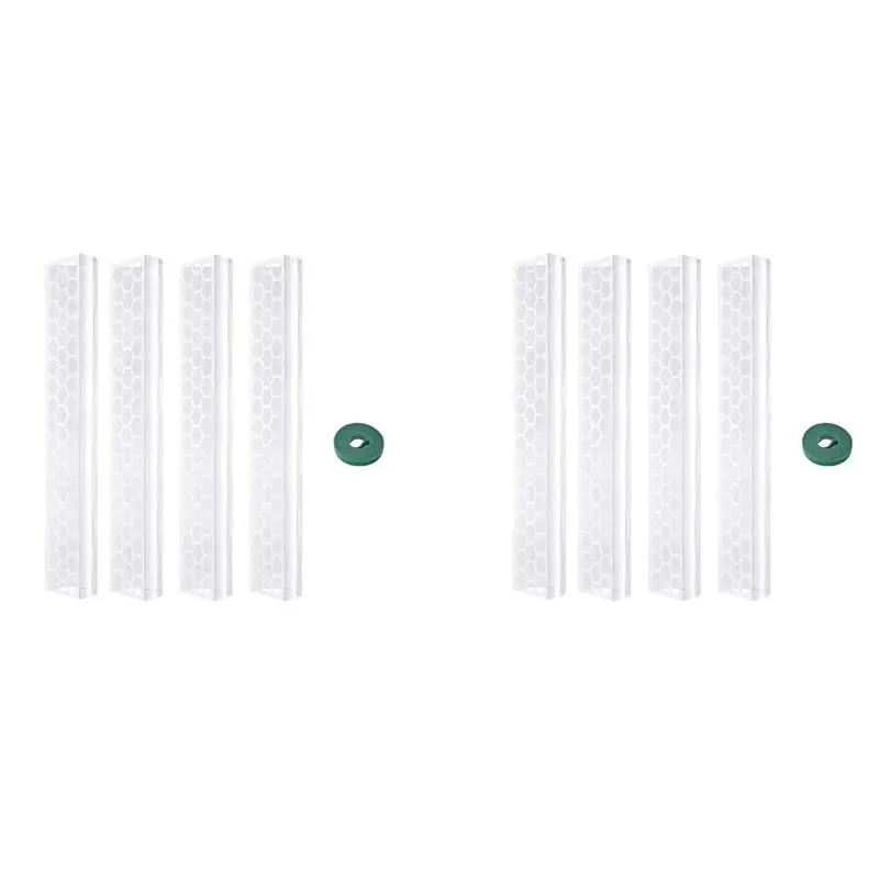 N84R 8 Pcs 17 Inch Plastic Moss Pole For Plants Monstera,Designed Specifically For Climbing Plants, Stackable Plant Support