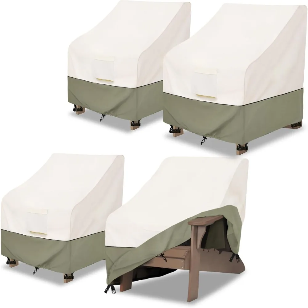 

Waterproof Outdoor Chair Cover Set of 4, Fits Up to 32x35x36 Inch Patio Furniture, Beige