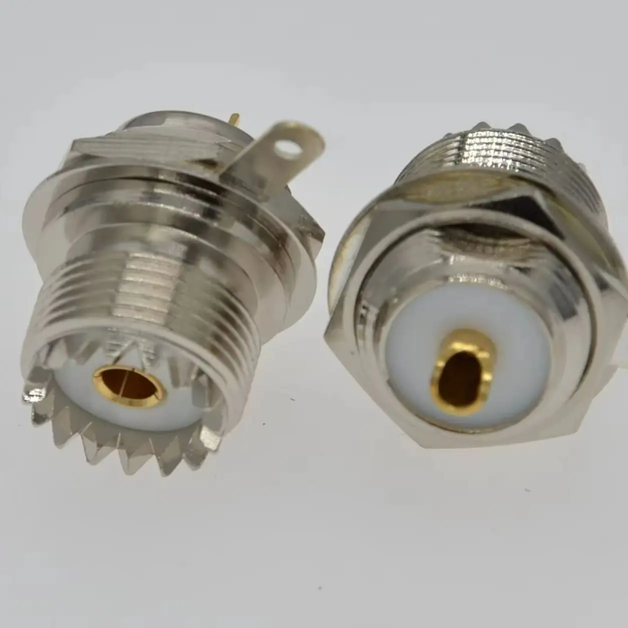 10PCS/Lot UHF SO239 Bulkhead Female Panel Chassis Mount Flange Solder Cup PL259 RF Coaxial Connector