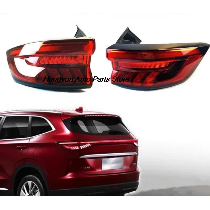 Auto Accessories For Great Wall Haval H6 2021 2022 Car Rear Tail Light Turn Signal Fog Lamp Reflector Warning Brake Taillamp LED