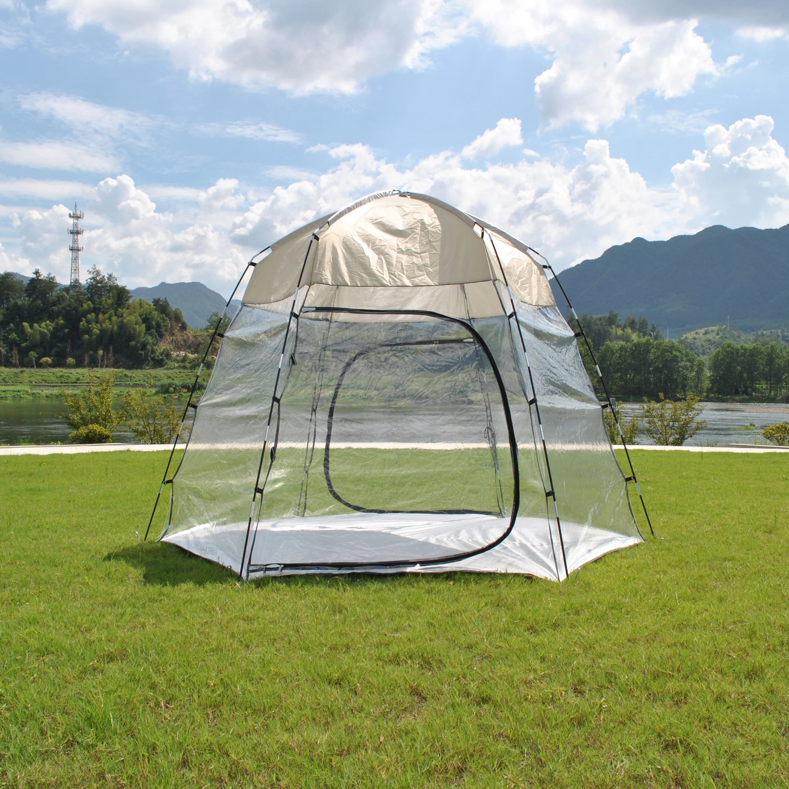 Pod All Weatherproof Sports Tent - 8 Person Tent Shelter - Outdoor Bubble Tent 540° Panoramic View - Camping Shelter tent