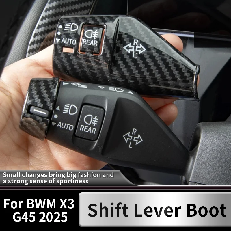 

For BMW X3 5 series G45 G60 2024-2025Car Turn signal lever sleeve wiper decorative protective shell automotive interior products