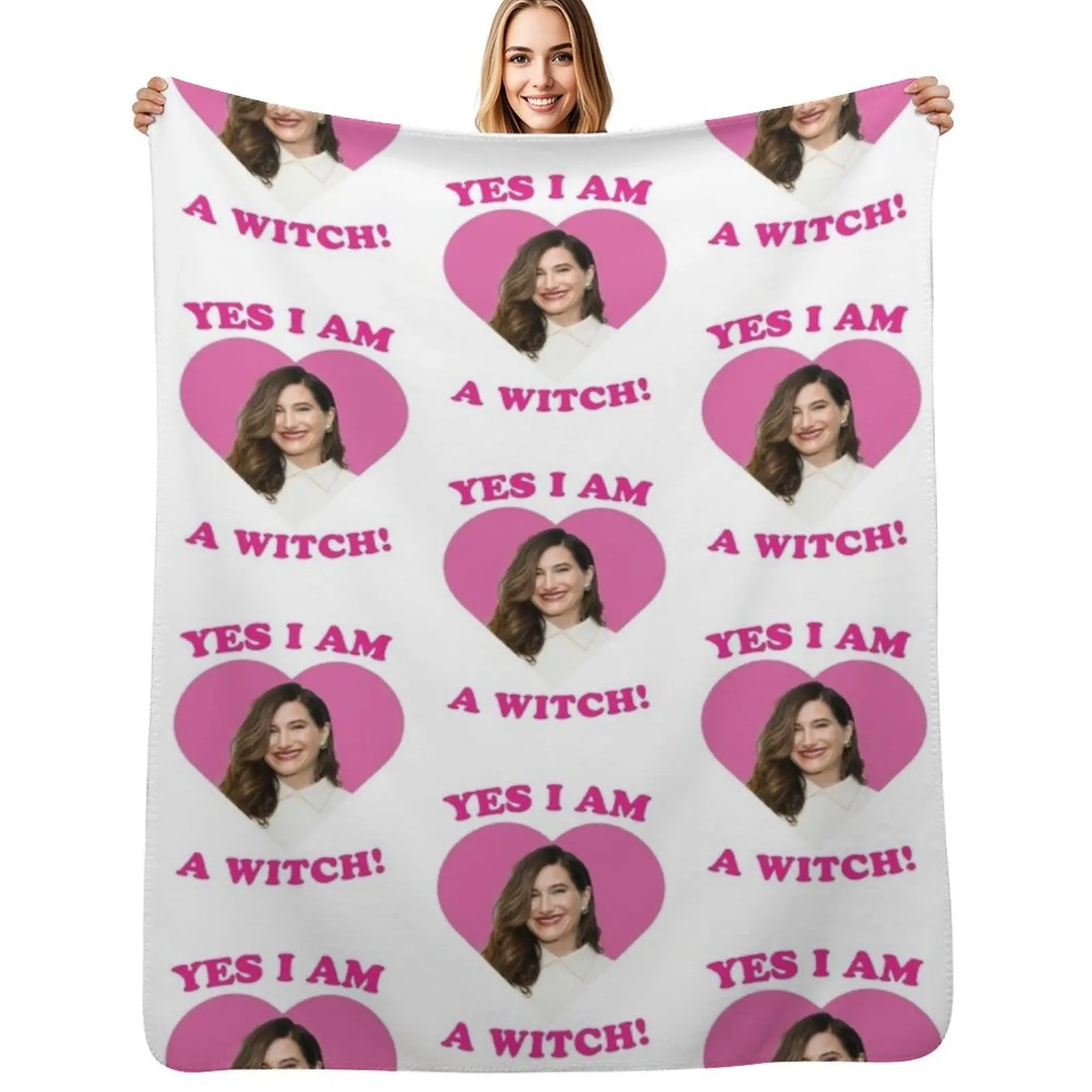 yes i am a witch kathryn Throw Blanket Fuzzy Plush Throw Blanket for Sofa Chair