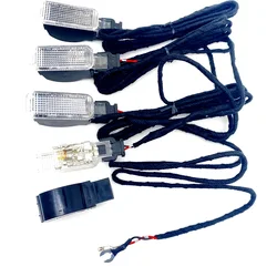 Car footwell light halogen lamp Cable wiring harness For vw Seat Toledo Leon Ibiza A3 A4 B6 B7 B8 A5 A6 C6 C7 A7 A8 Q3 Q5 Q7 TT