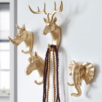 Creative American-style clothes hook hook decoration hook creative animal head hanging deer head hook new products