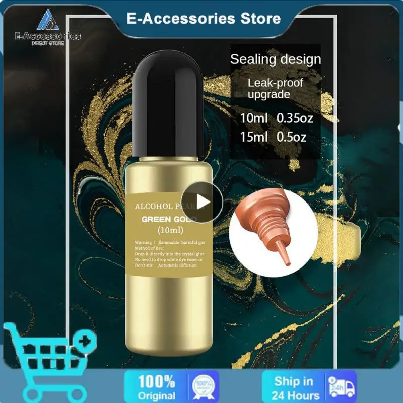 Liquid Colorant Vignette Metal Alcohol Ink 12 Color Pigment Drop Gel Dye 10/15ml Resin Pigment