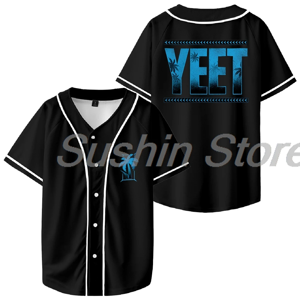 

Jey Uso Yeet Baseball Jersey V-Neck Short Sleeve Streetwear Tee Men Women University Uniform Tops