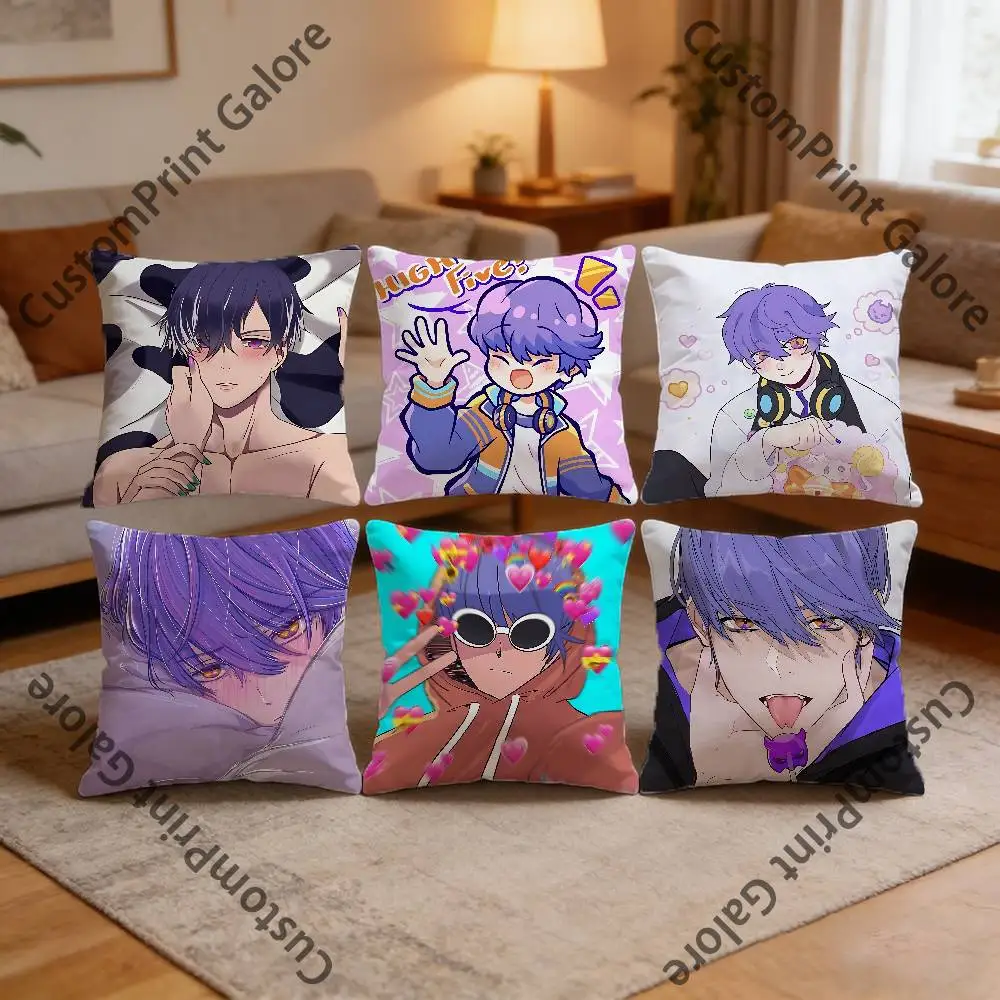 

Leviathan Polyester Printed Pillow Cover Square 30 35 40 45 50 55 cm Soft for Sofa Bed Car Home Decor