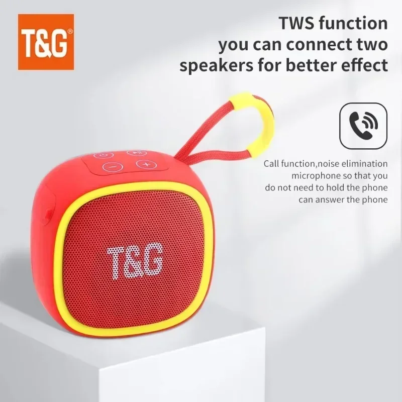 New TG659 Bluetooth Speaker TWS Outdoor Wireless Bass Mini Speaker Gift Portable Card Insertion Speaker TF card radio