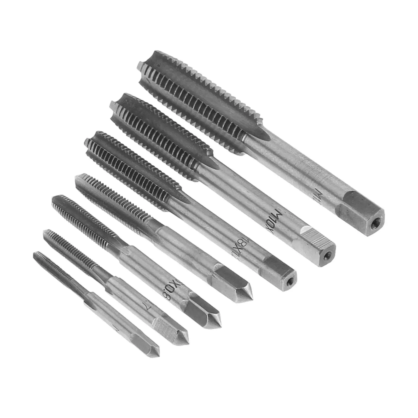 

7x Metric Machine Thread Screw Tap Set HSS Thread Tapping Tool Tap Set