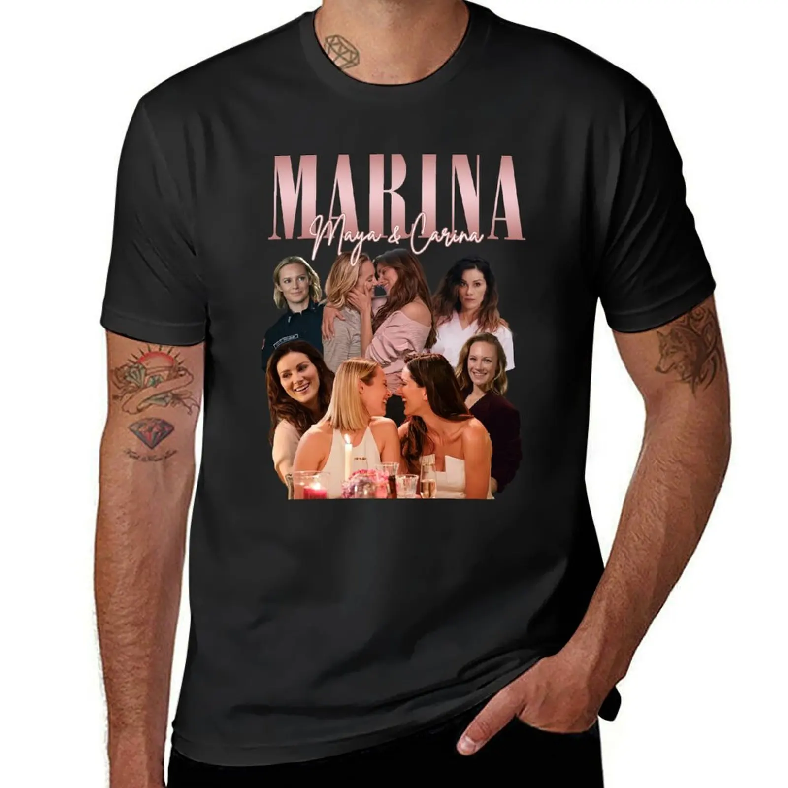 Maya and Carina retro vintage T-Shirt Aesthetic clothing blanks funny t shirts for men