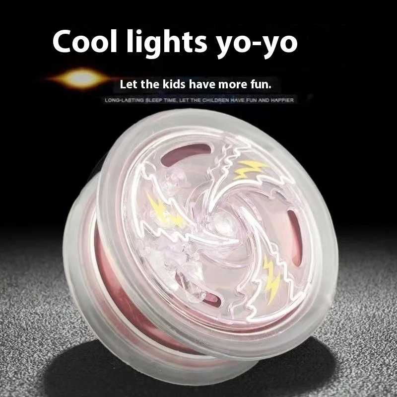 Recreational activities cultivate imagination. Yo-yo plastic lights, yo-yo glow, flash, whirl yoyo ball, children's leisure toys