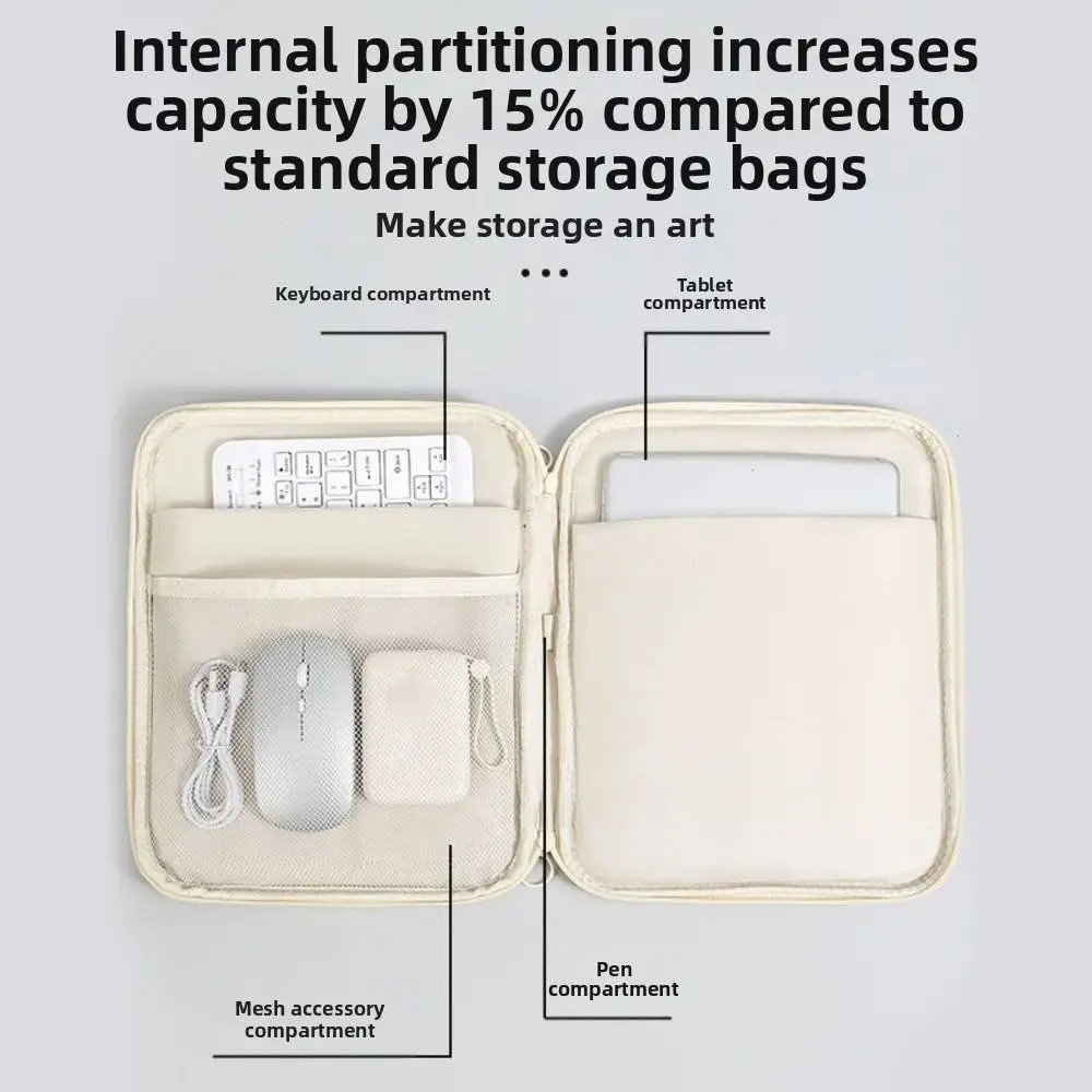 Bolsa para laptop à prova de choque, portátil, elegante, para transporte de tablet, à prova d'água, multifuncional, bolsa protetora para notebook, homens/mulheres