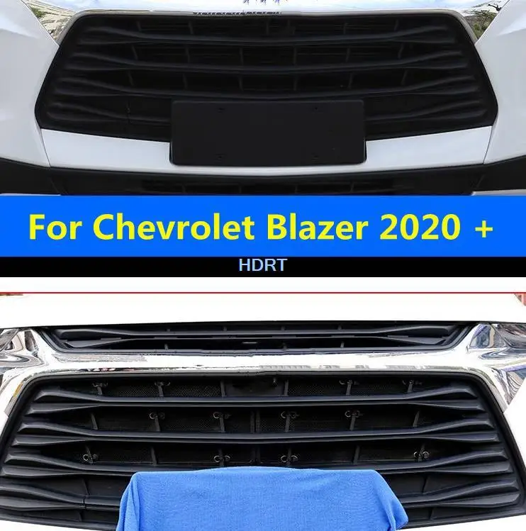 For Chevrolet Blazer RS 2020 2021 2022 Car Accessory Front Grille Insert Net Anti-insect Dust Proof Stainless Inner Cover Mesh