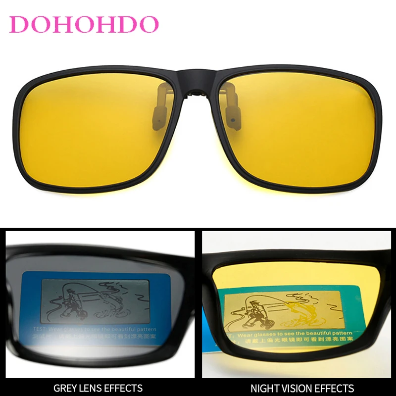 Polarized Clip-On Sunglass Women New Brand Designer Anti-Glare Night Vision Sun Glasses Men Outdoor Sports Goggles Ladies UV400