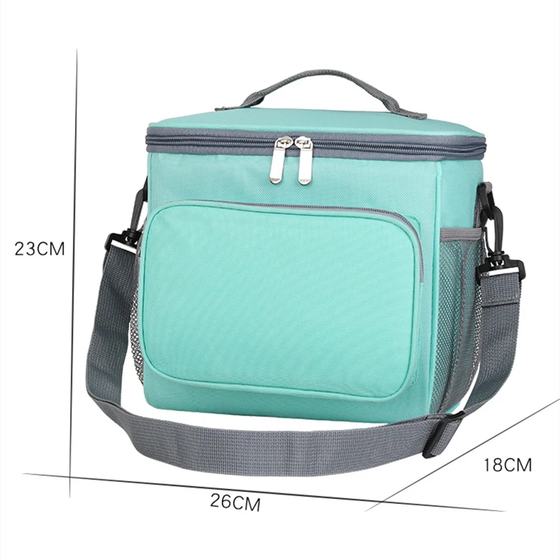 Borsa termica termica grande capacità Bento Box isolamento Picnic portatile campeggio conservazione degli alimenti portabevande con tracolla