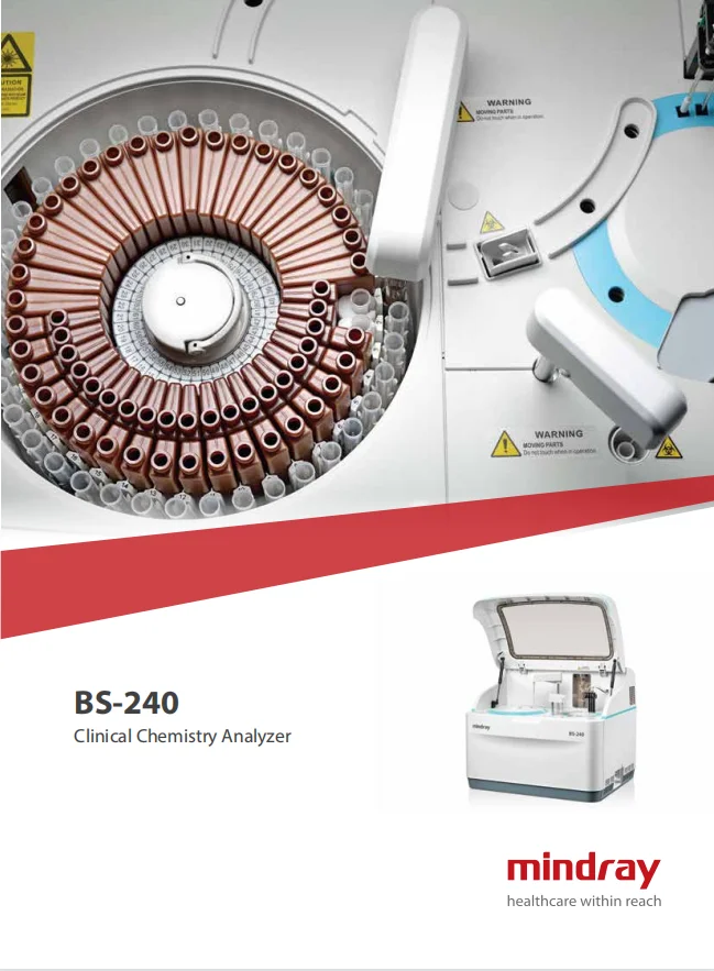 Used Mindray Chemistry Analyzer BS-200 or BS230 BS220 Fully Automatic Biochemistry Support BS-120/BS-240