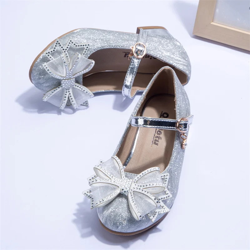 Baby Girls Princess Shoes Bow Student Casual Stage New Lace Catwalk Kids Sandals Fashionable Cute Comfortable Spring and Summer