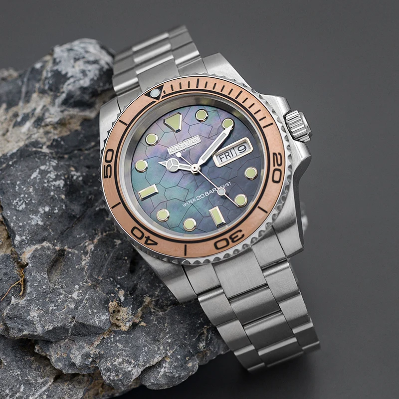 KARAJAN Submariner Style 20ATM Waterproof Automatic Mechanical Case NH35 NH36 Movement Sapphire Glass Fashion Bezel Men Watch