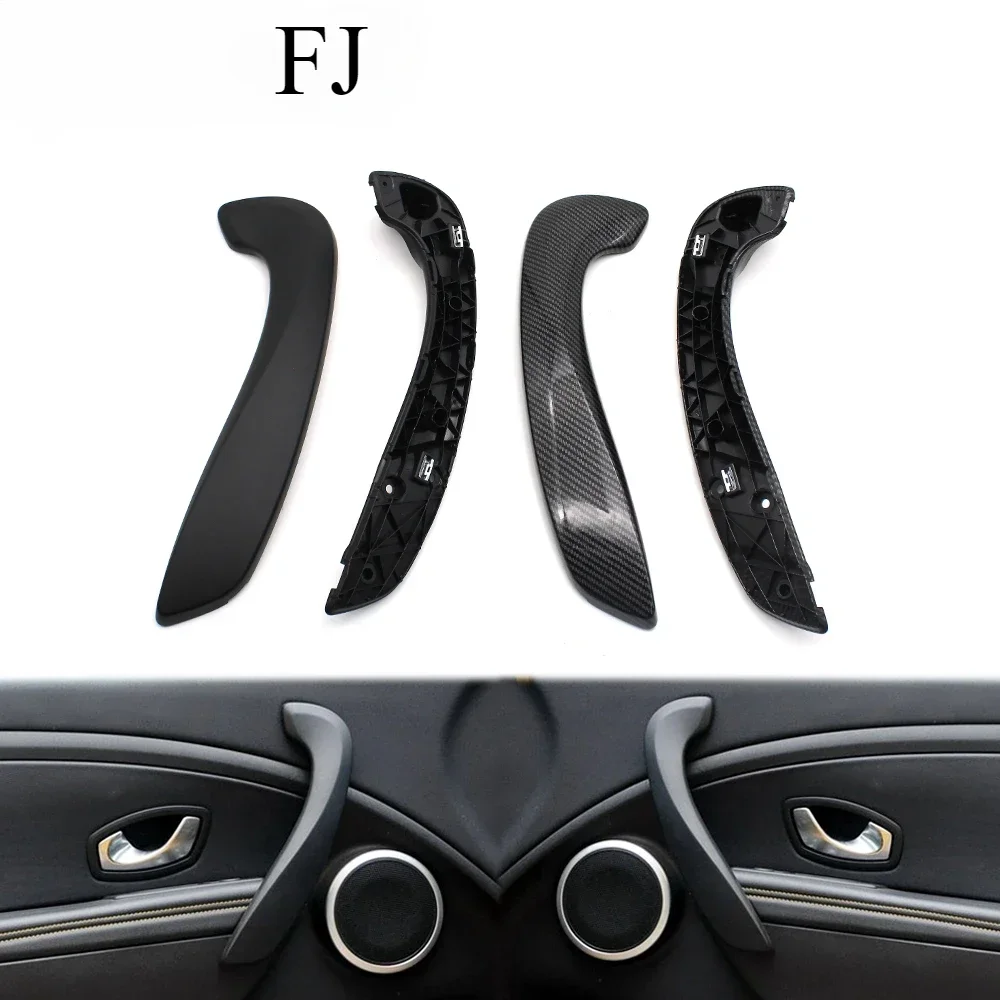 

Carbon Black Car Interior Front Left Right Door Handle Kit For Renault Megane 3 MK3 Fluence 2008-2016 809540001R 809600007R