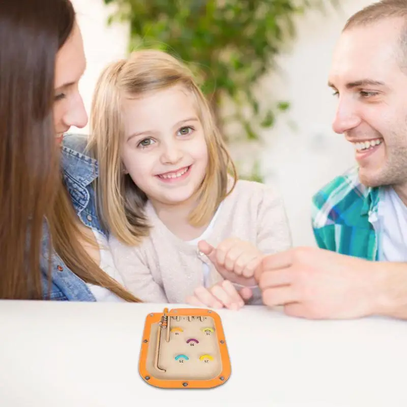 Laberinto de cuentas de madera, laberinto de Pinball, entrenamiento de coordinación mano-ojo, Aprendizaje Temprano educativo Montessori, habilidades motoras finas, juguetes para